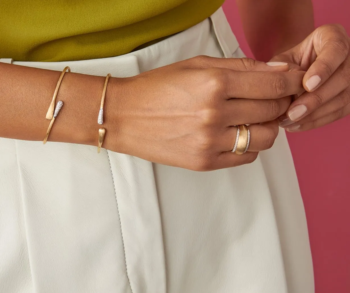 Bypass Diamond Bangle|Marco Bicego Online