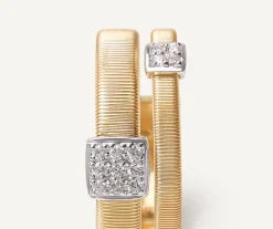 Double Band Diamond Pave Ring|Marco Bicego Best