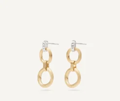 Double-Drop Gold Diamond Earrings|Marco Bicego Sale