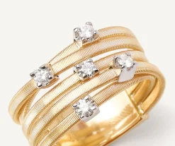 Five-Band Diamond Gold Ring|Marco Bicego Sale