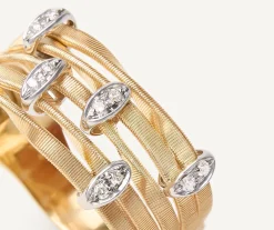 Five-Band Diamond Pave Ring|Marco Bicego Best Sale
