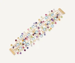 Five-Strand Bracelet With Multicoloured Gemstones|Marco Bicego Outlet