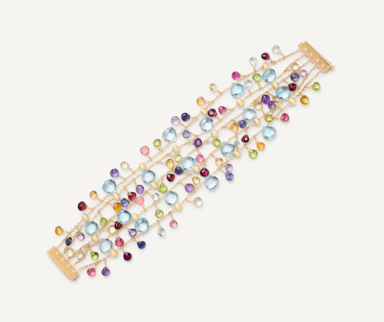 Five-Strand Bracelet With Multicoloured Gemstones|Marco Bicego Outlet