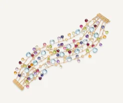 Five-Strand Bracelet With Multicoloured Gemstones|Marco Bicego Outlet