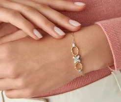 Floral Diamond Pave Bracelet With Adjustable Chain|Marco Bicego Hot