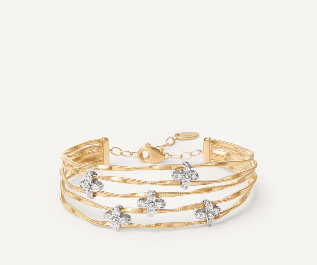 Floral Diamond Pave Multi-Strand Bangle|Marco Bicego Flash Sale