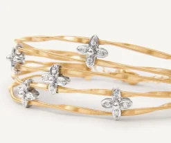 Floral Diamond Pave Multi-Strand Bangle|Marco Bicego Flash Sale