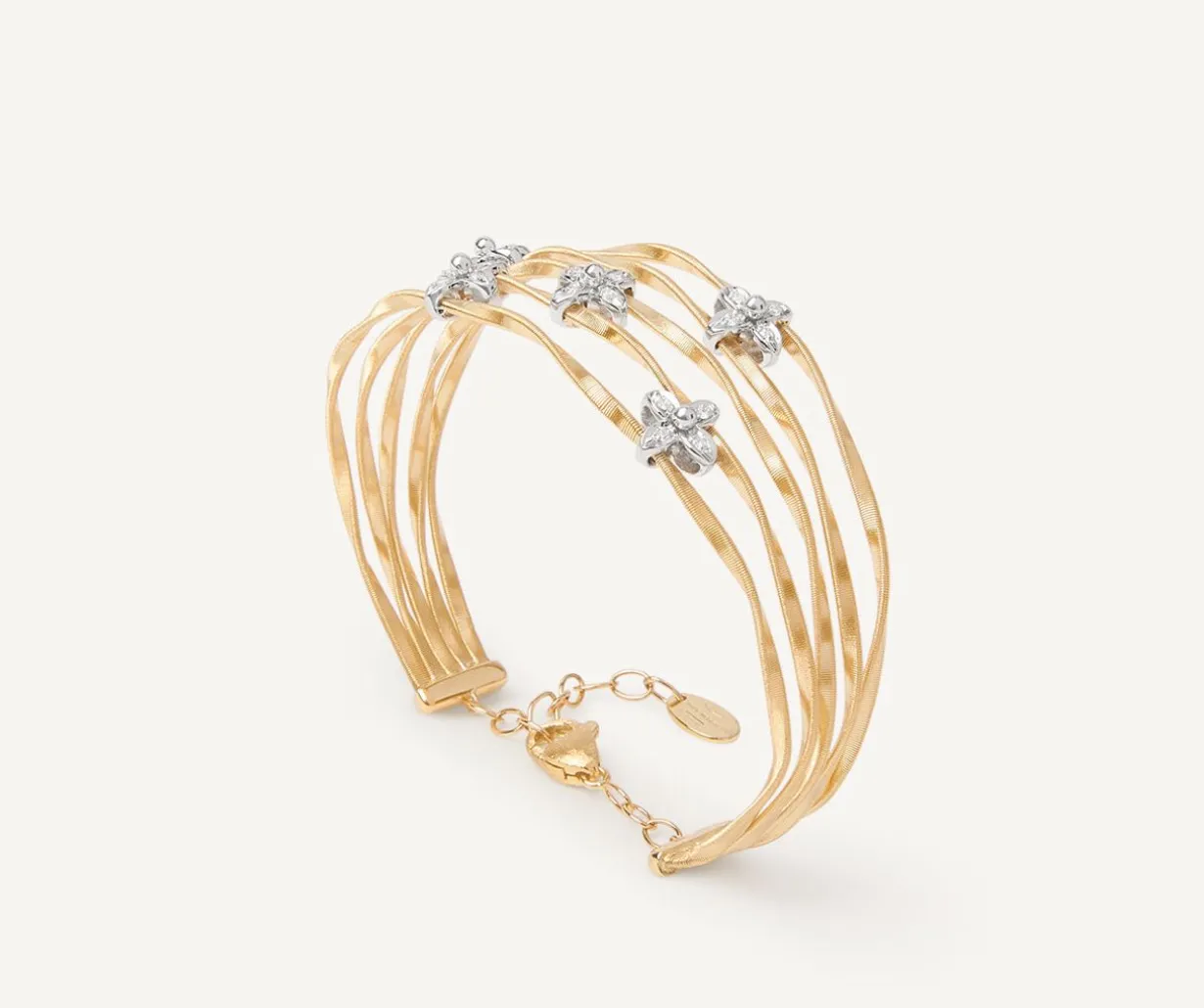 Floral Diamond Pave Multi-Strand Bangle|Marco Bicego Flash Sale
