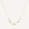 Gold Chain Necklace With Floral Diamond Elements|Marco Bicego Hot