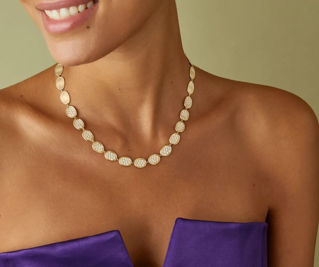 Gold Diamond Necklace With Diamonds|Marco Bicego Best Sale