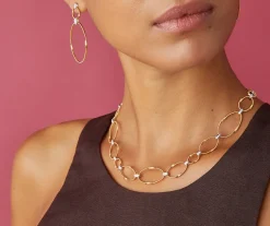 Gold Diamond Oval Necklace|Marco Bicego Best Sale