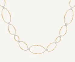 Gold Diamond Oval Necklace|Marco Bicego Best Sale