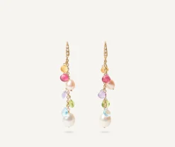 Gold Drop Earrings With Diamonds, Pearls And Gemstones|Marco Bicego Best Sale
