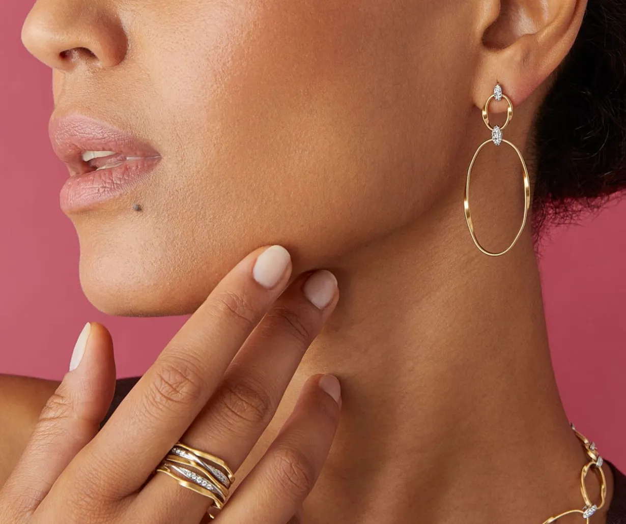 Gold Earrings With Diamonds|Marco Bicego Outlet