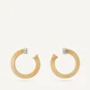 Gold Hoop Earrings With Diamonds, Small|Marco Bicego Fashion