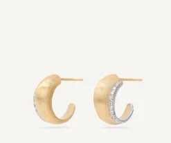 Gold Hoop Earrings With Diamonds, Mini|Marco Bicego Best Sale