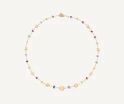 Gold Necklace With Multicoloured Gemstones|Marco Bicego Cheap