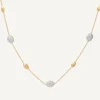 Gold Necklace With Oval Elements And Diamonds|Marco Bicego Flash Sale