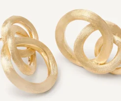 Gold Stud Earrings With Links|Marco Bicego Flash Sale