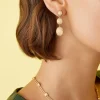 Gold Triple Earrings With Oval Elements|Marco Bicego Fashion