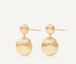 Gold Two-Bead Drop Earrings|Marco Bicego Outlet