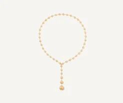 18Kt Yellow Gold And Diamond Lariat Necklace|Marco Bicego Online