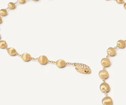 18Kt Yellow Gold And Diamond Lariat Necklace|Marco Bicego Online