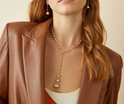 18Kt Yellow Gold And Diamond Lariat Necklace|Marco Bicego Online