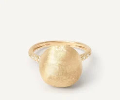 18Kt Yellow Gold And Diamond Ring|Marco Bicego Flash Sale