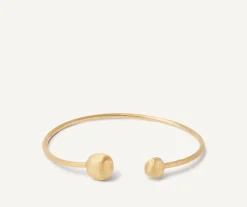 18Kt Yellow Gold Bangle With Large Beads|Marco Bicego Outlet