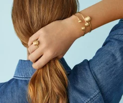 18Kt Yellow Gold Bangle With Large Beads|Marco Bicego Outlet