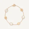 18Kt Yellow Gold Bracelet With Ovals And Mother-Of-Pearl|Marco Bicego Outlet