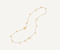 18Kt Yellow Gold Long Necklace With Charms|Marco Bicego Flash Sale
