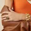 18Kt Yellow Gold Mixed Gemstone Cocktail Ring, Large|Marco Bicego Clearance