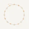 18Kt Yellow Gold Necklace With Oval Elements And Mother-Of-Pearl|Marco Bicego Store