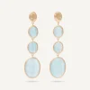 18Kt Yellow Gold Pendant Earring With Aquamarines|Marco Bicego New