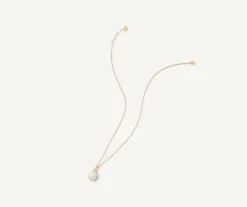18Kt Yellow Gold Pendant With Pearl|Marco Bicego New