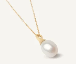 18Kt Yellow Gold Pendant With Pearl|Marco Bicego New