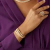 18Kt Yellow Gold Three-Strand Bracelet With Diamond Pave|Marco Bicego Store