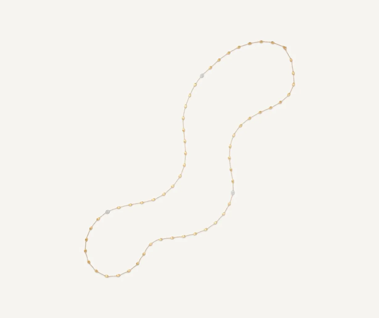 Long Necklace With Oval Elements And Diamonds|Marco Bicego Cheap