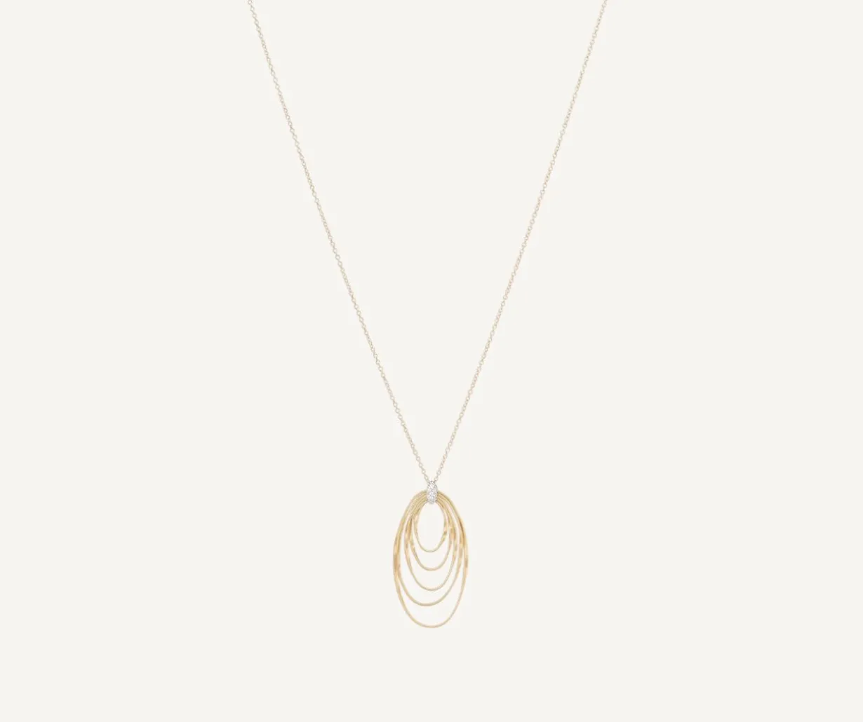 Long Pendant With Oval Elements And Diamonds|Marco Bicego Flash Sale