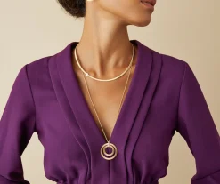 Long Two-Loop Pendant With Diamonds|Marco Bicego Discount