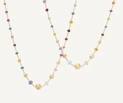 Mixed Gemstone 18Kt Yellow Gold Long Necklace|Marco Bicego Cheap