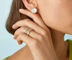 Mother-Of-Pearl Stud Earrings, Large|Marco Bicego Cheap