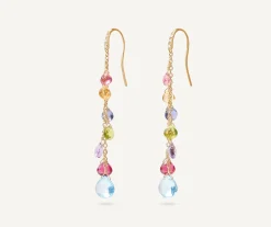 Multicoloured Diamond-Studded Earrings|Marco Bicego Sale