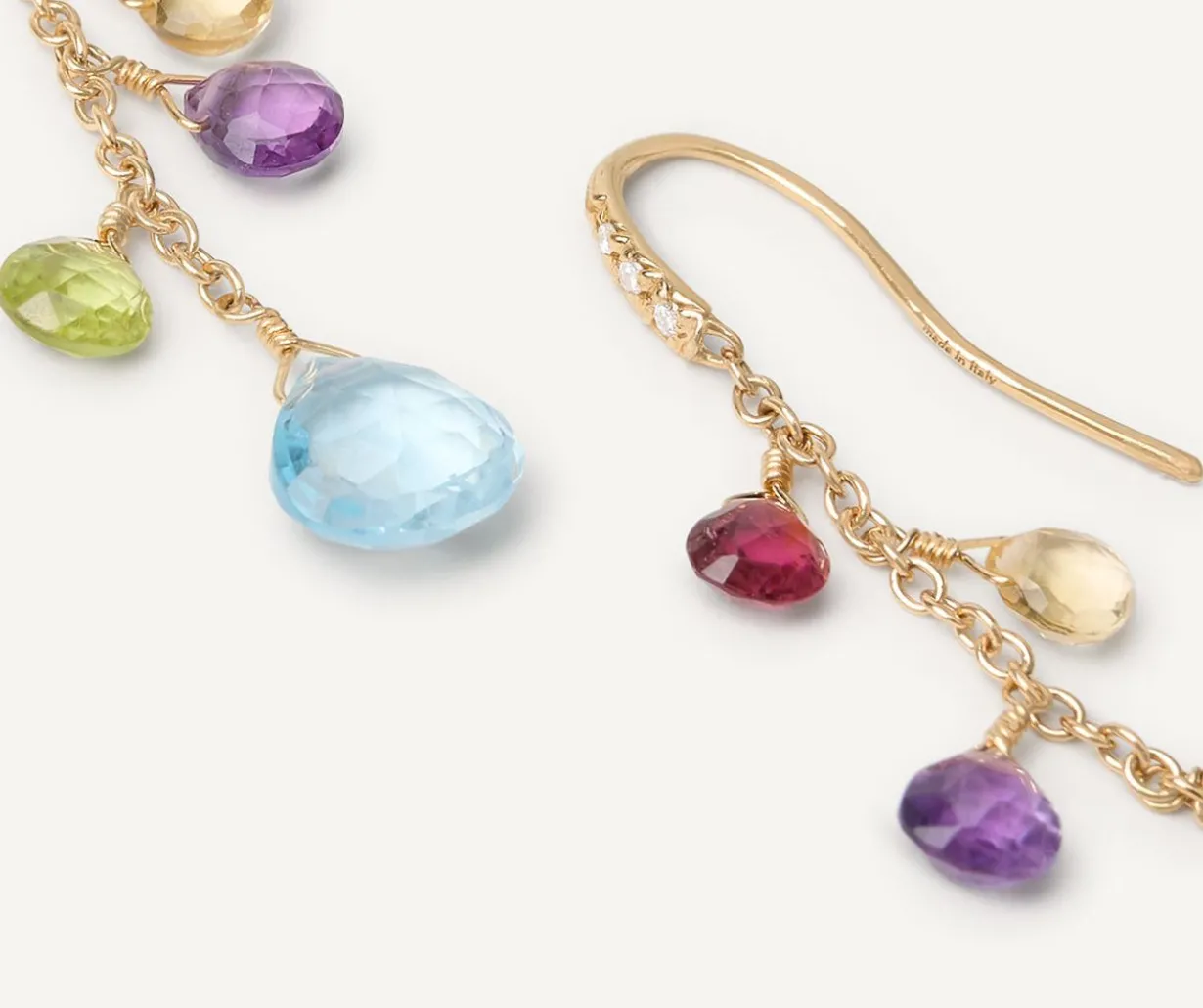 Multicoloured Diamond-Studded Earrings|Marco Bicego Cheap