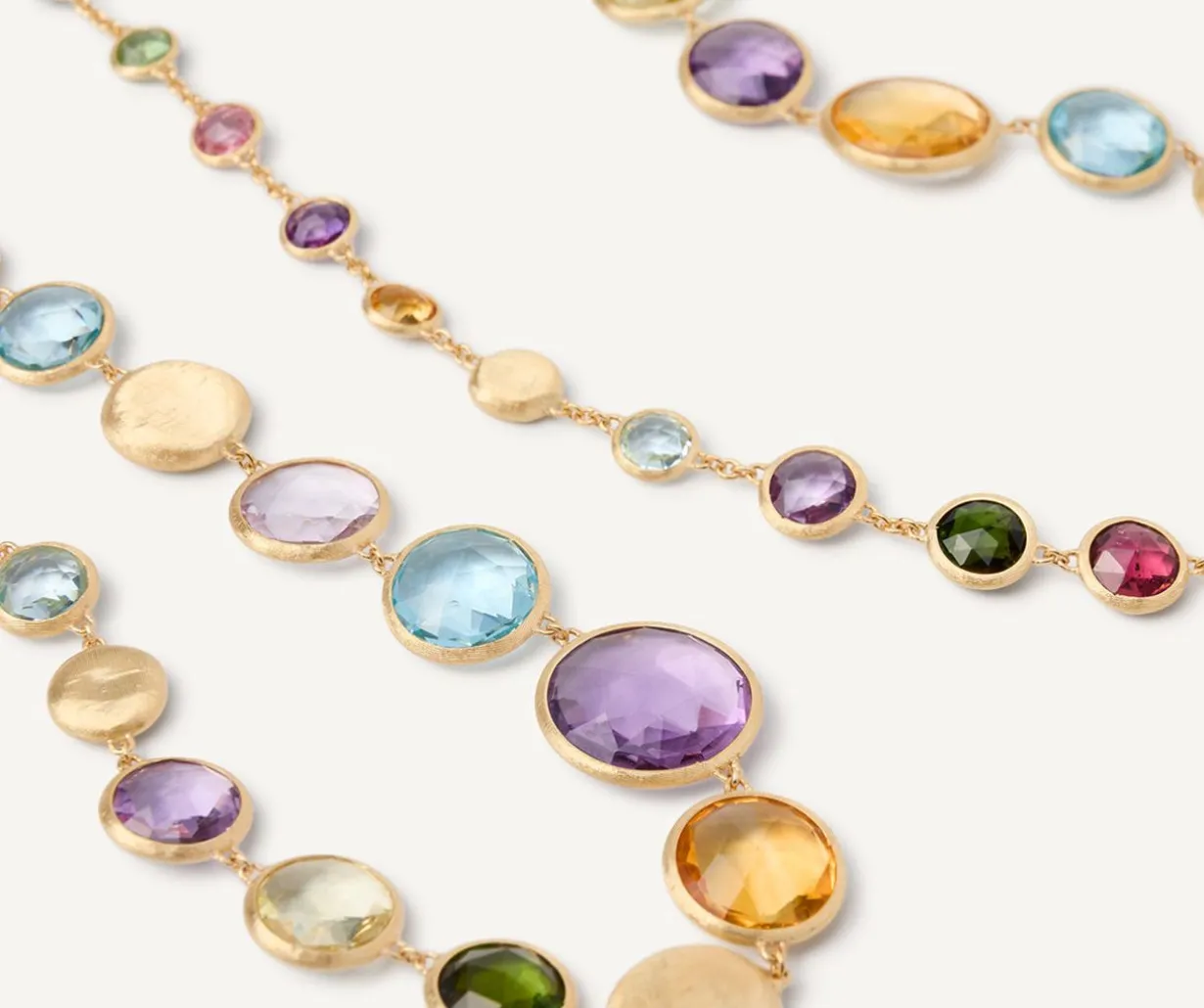 Multicoloured Gemstones Long Necklace|Marco Bicego Online