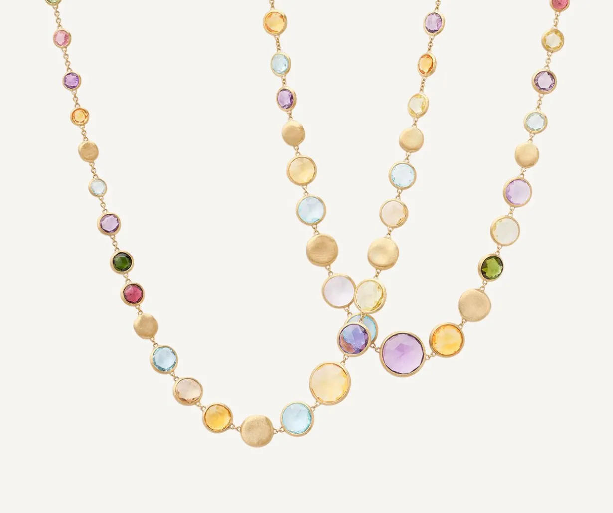 Multicoloured Gemstones Long Necklace|Marco Bicego Online