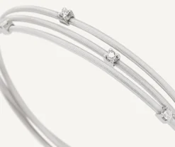 Multi-Strand White Gold Diamond Bracelet|Marco Bicego New