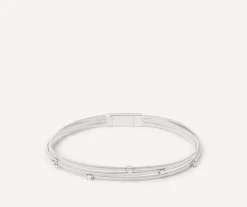 Multi-Strand White Gold Diamond Bracelet|Marco Bicego New
